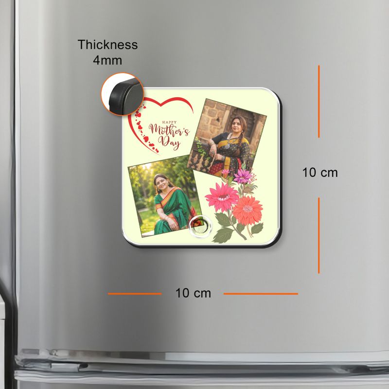 Happy Mother’s Day Musical Fridge Magnet (Custom Photo & Song)